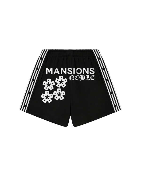Mansion Snap Shorts *Black