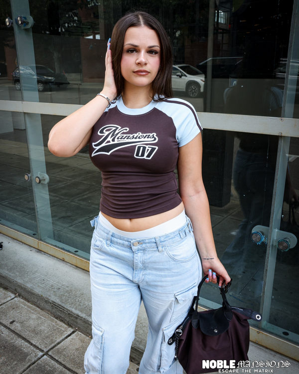 Women’s “07” Raglan Tee *Cold Brew