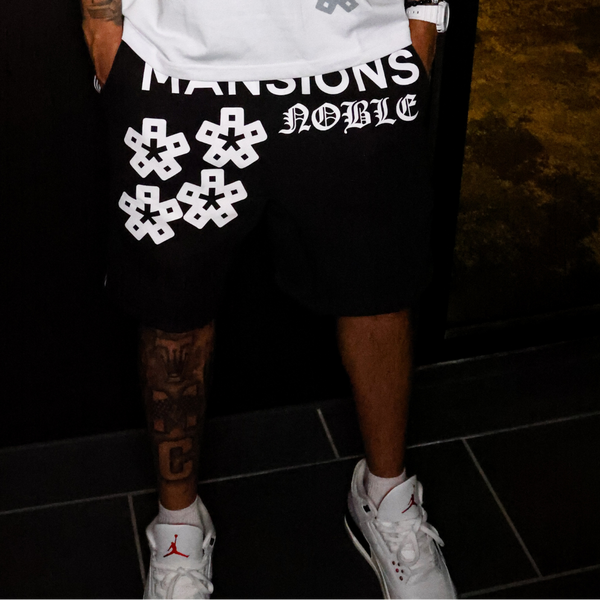 Mansion Snap Shorts *Black