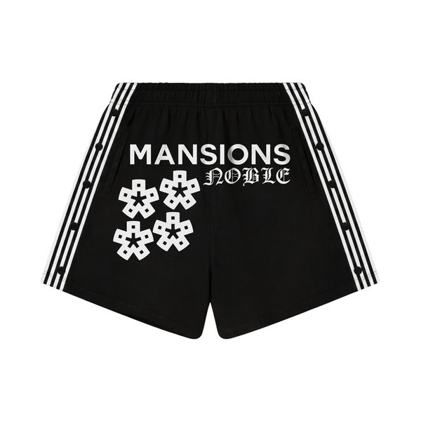 Mansion Snap Shorts *Black
